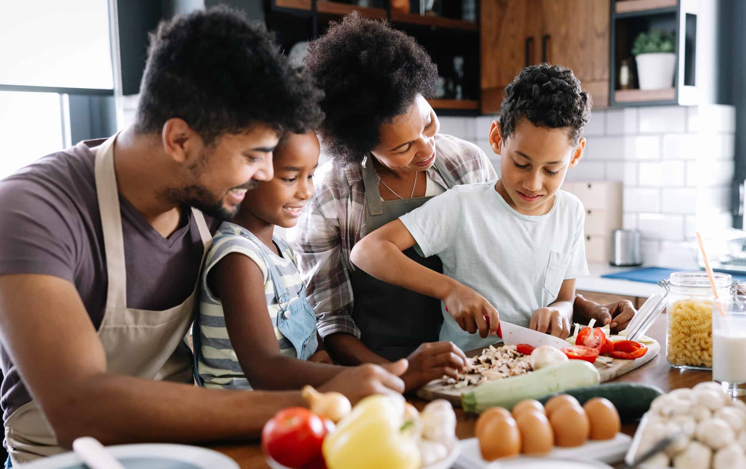 family cooking