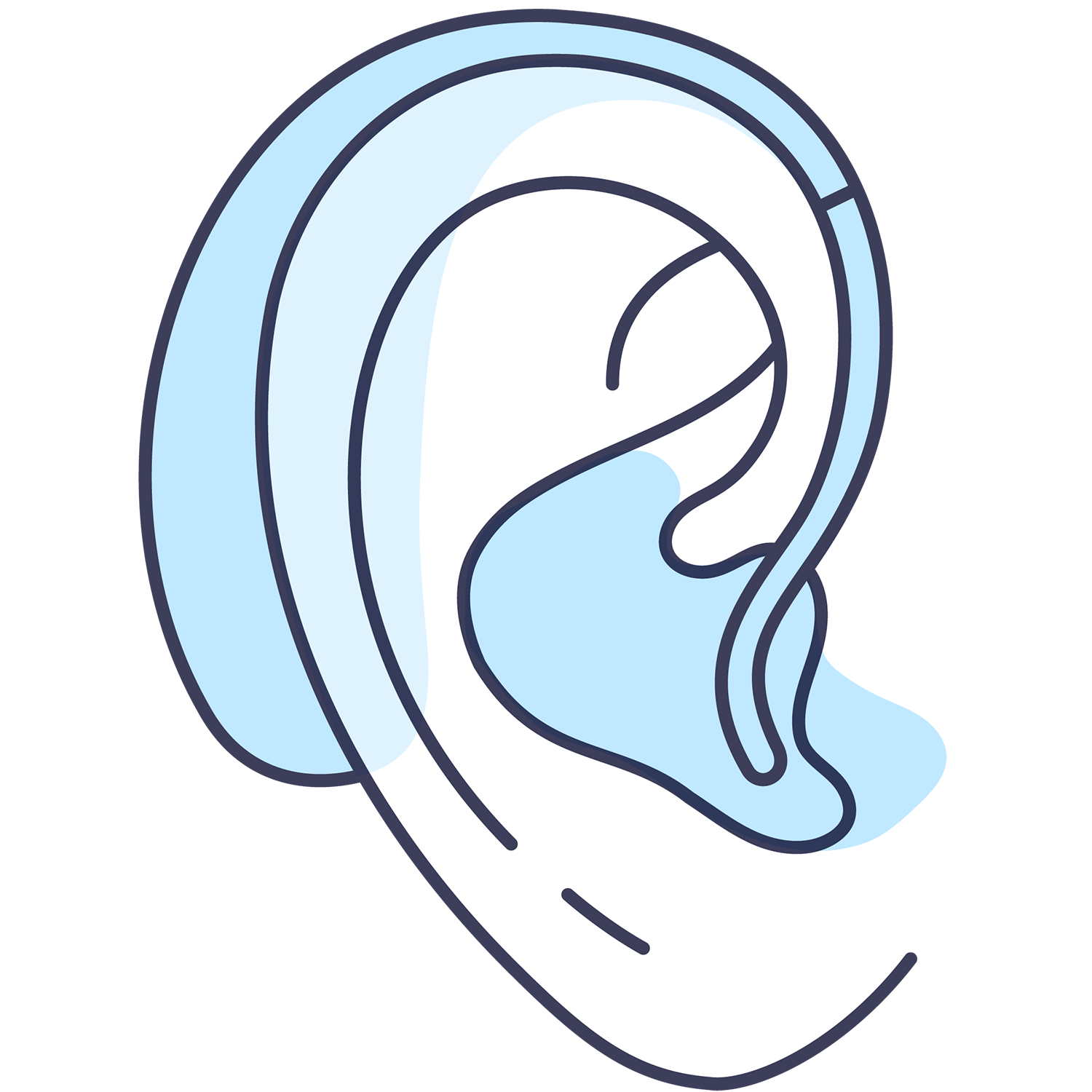 hearing aid drawing